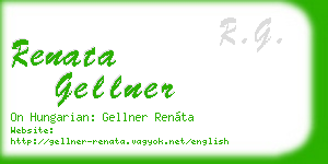 renata gellner business card